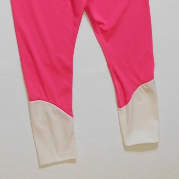 KATE SPADE Colorblock Leggings High Rise Waist Activewear Pink Gray White Large - Picture 11 of 16